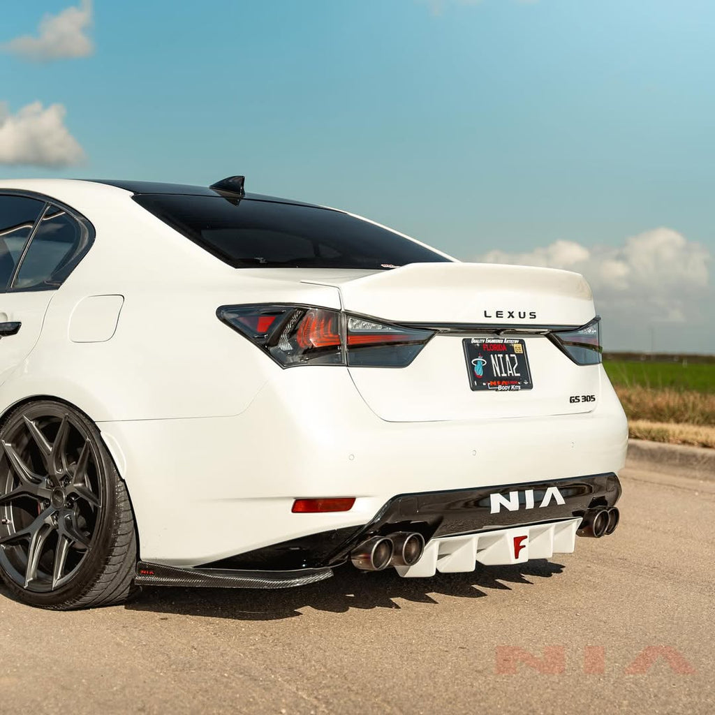Lexus GS-F 2016-2020 NIA Rear Spats in ABS or Carbon Fiber