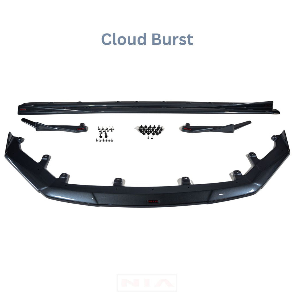 Lexus IS F-Sport NIA full splitter lip bodykit 5pcs (front lip, side skirts, rear apron spats) 2021-2025 in ABS or Carbon Fiber