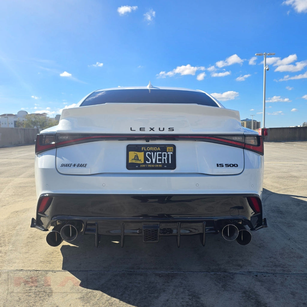 Lexus IS 500 NIA rear lip bumper extension Diffuser bodykit 2022-2025 in ABS or Carbon Fiber