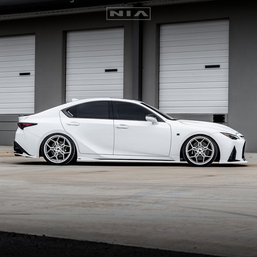 Lexus IS 500 NIA  Full lip Body Kit 6pcs (Front Splitter, Side Skirt Rockers, Rear apron spats, Diffuser Bumper Extension) 2022-2025 in ABS or Carbon Fiber