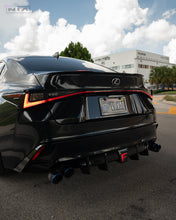 Load image into Gallery viewer, Lexus IS Base Model, F-Sport NIA rear lip bumper extension Diffuser bodykit  2021-2025 in ABS or Carbon Fiber