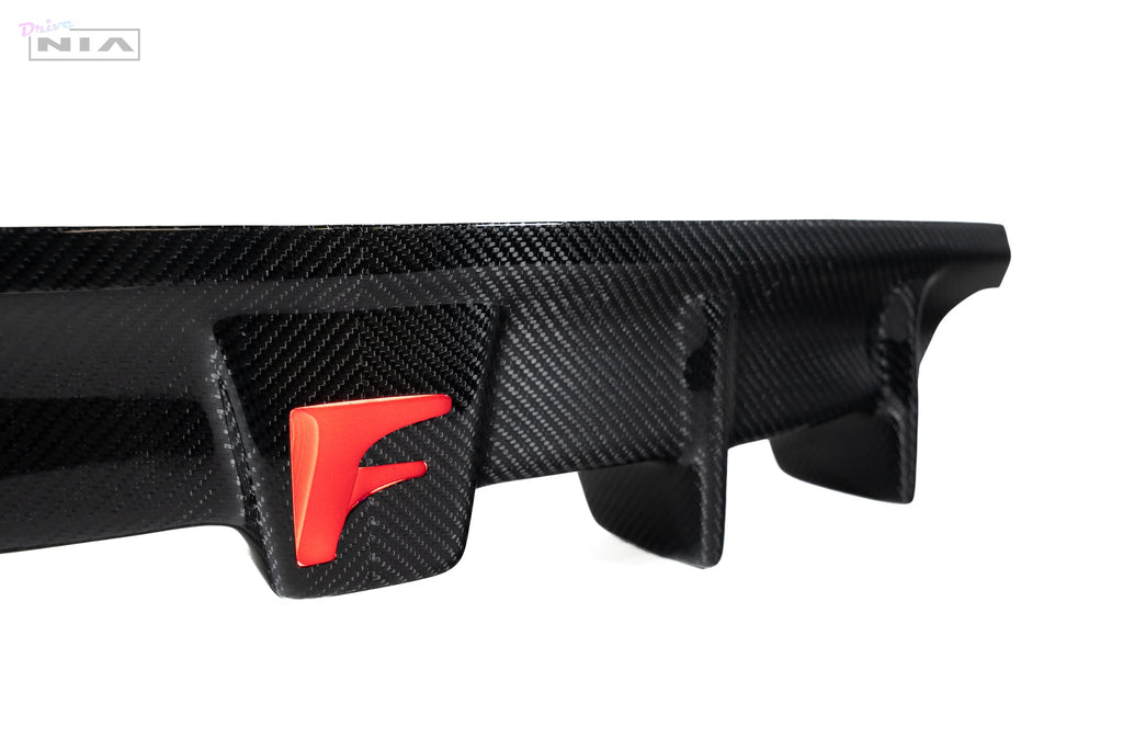 Lexus IS Base Model, F-Sport NIA rear lip bumper extension Diffuser bodykit  2021-2025 in ABS or Carbon Fiber