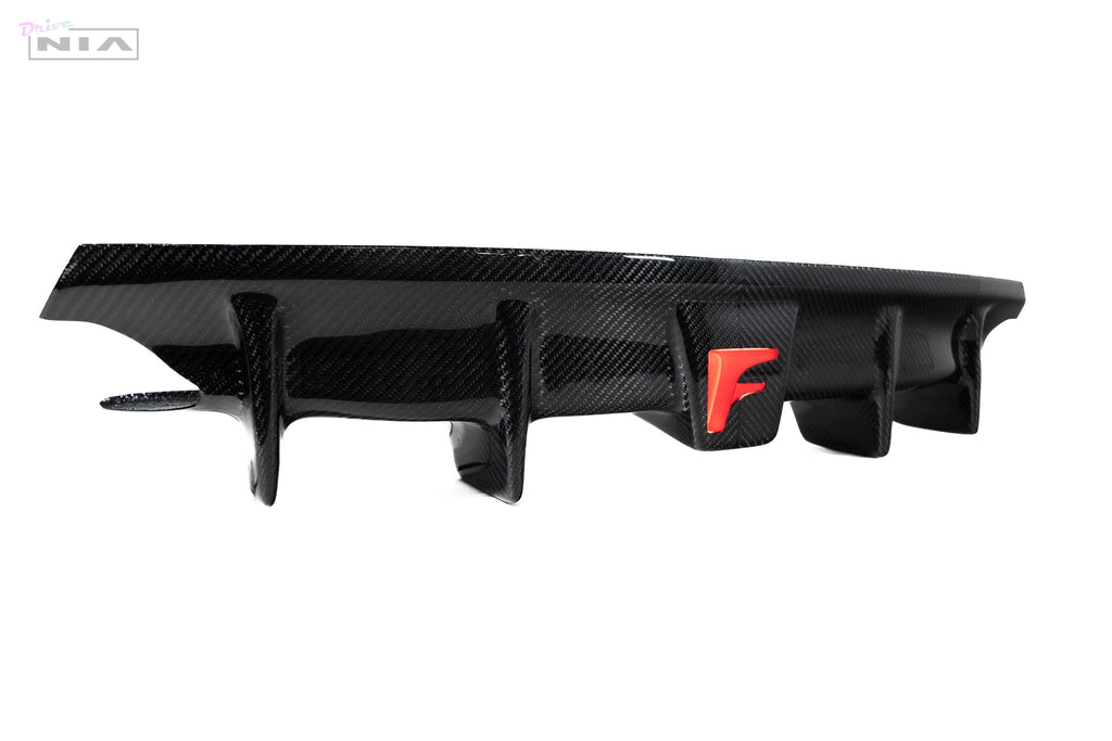 Lexus IS Base Model, F-Sport NIA rear lip bumper extension Diffuser bodykit  2021-2025 in ABS or Carbon Fiber