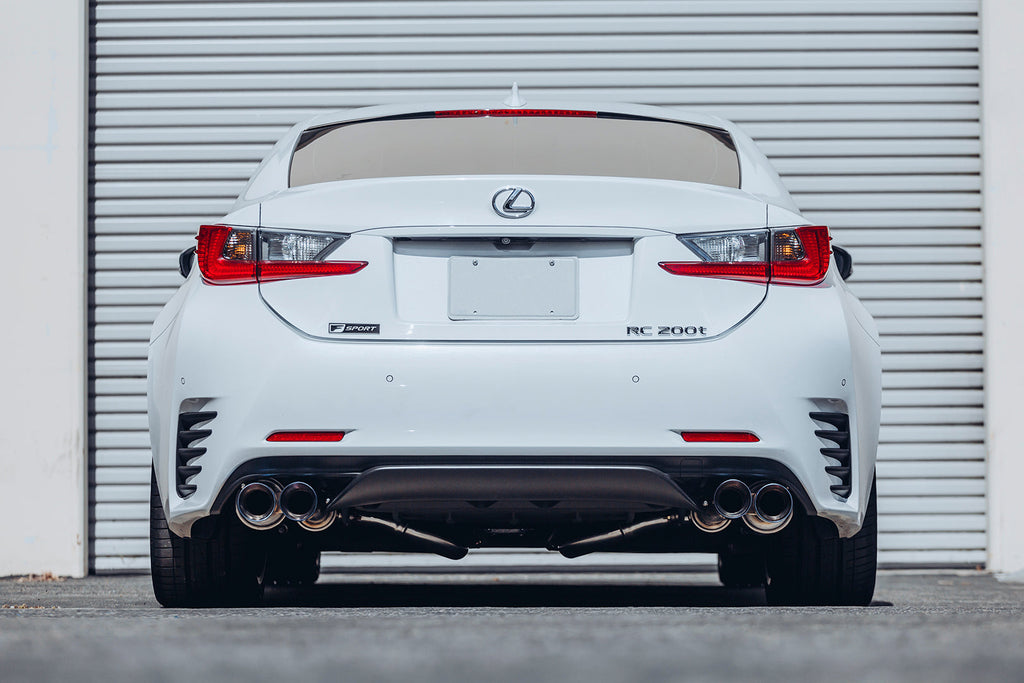 Rear View of Lexus RC200T with the ARK GRiP Exhaust installed. 