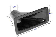 Load image into Gallery viewer, Universal Fitment 9.25" X 4.75" Air Inlet Duct w/ Flange                      Universal Fitment 9.25" X 4.75" Air Inlet Duct w/ Flange
