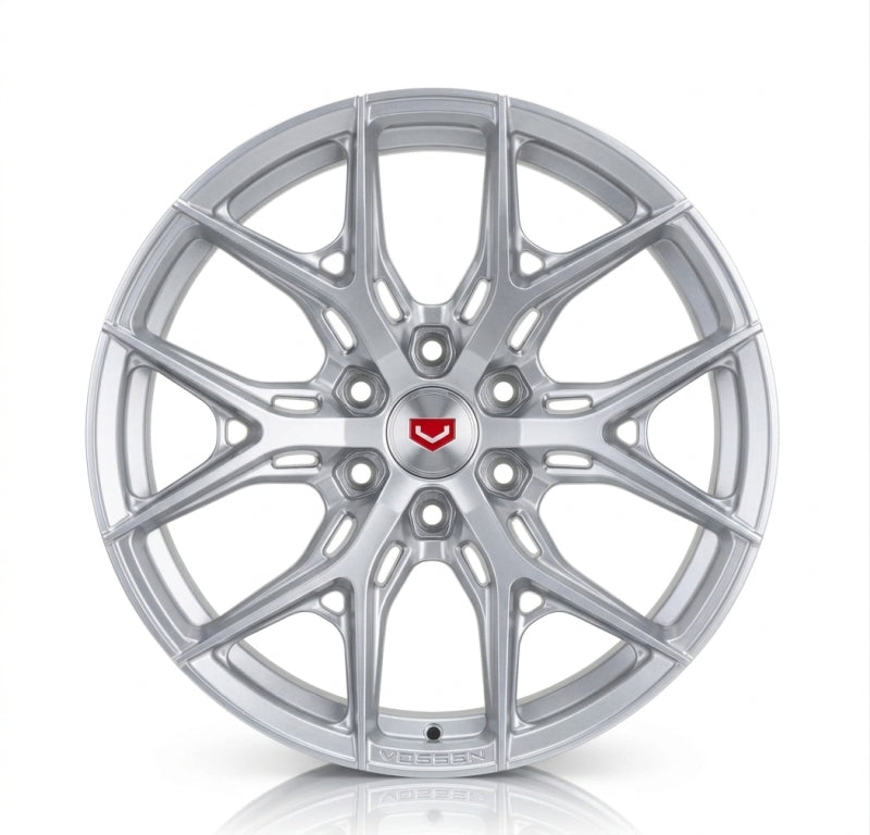 Vossen HF6-4 24x10 / 6x139.7 / ET25 / 78.1 / Deep - Satin Silver Wheel