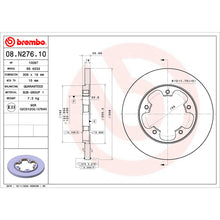 Load image into Gallery viewer, Brembo 2015 Nissan Leaf/15-20 Nissan Rogue Front UV Coated Rotor
