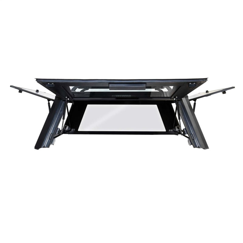 Westin EXP Truck Cap COMPLETE KIT A + BS (07-21 Toyota Tundra CrewMax 5.5ft. Bed) - Black