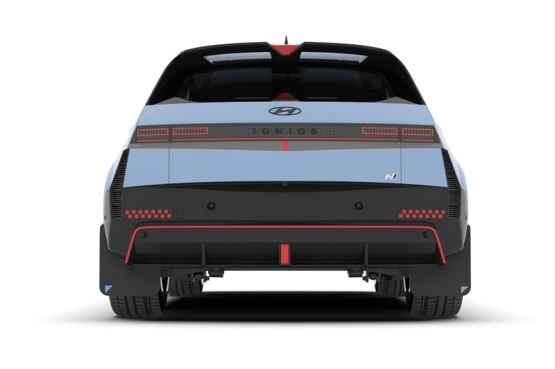 Rally Armor 25-26 Hyundai Ioniq 5 N Black UR Mud Flap Silver Battery Logo