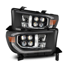 Load image into Gallery viewer, AlphaRex 07-13 Toyota Tundra / 08-17 Sequoia NOVA LED Proj HL Black w/Actv Light Seq. Sig + DRL