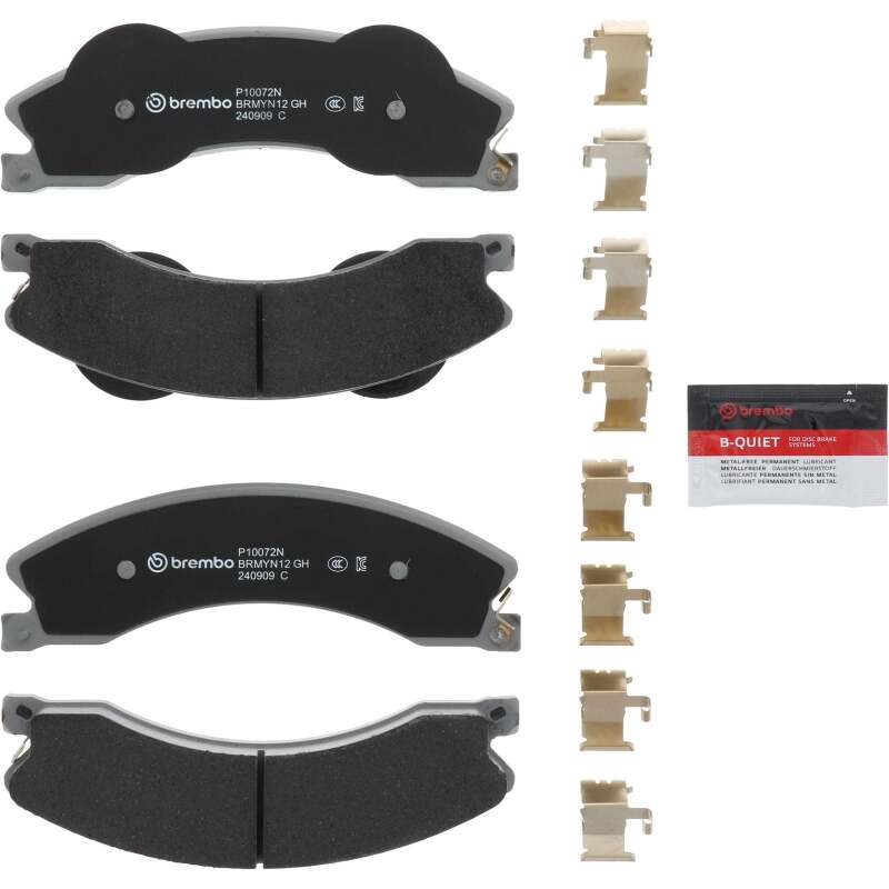 Brembo 09-17 Chevrolet Silverado 2500 HD/GMC Sierra 2500 HD/Silverado 3500 HD Front NAO Brake Pad