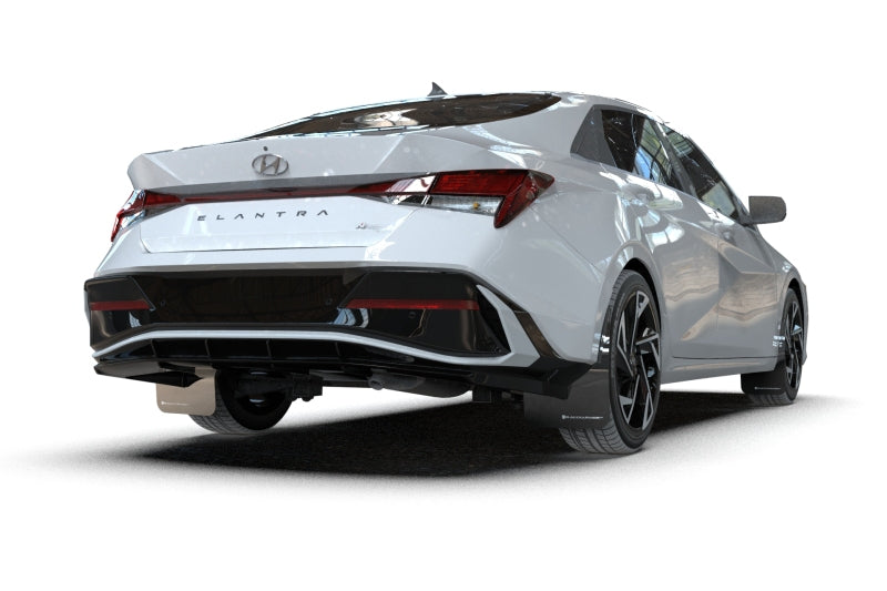 Rally Armor 24-26 Hyundai Elantra N/N Line Black Mud Flap w/Red Logo