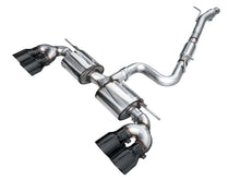 Load image into Gallery viewer, AWE Tuning MK8 Volkswagen Golf R 3in Touring Edition Quad Exhaust - Diamond Black Tips