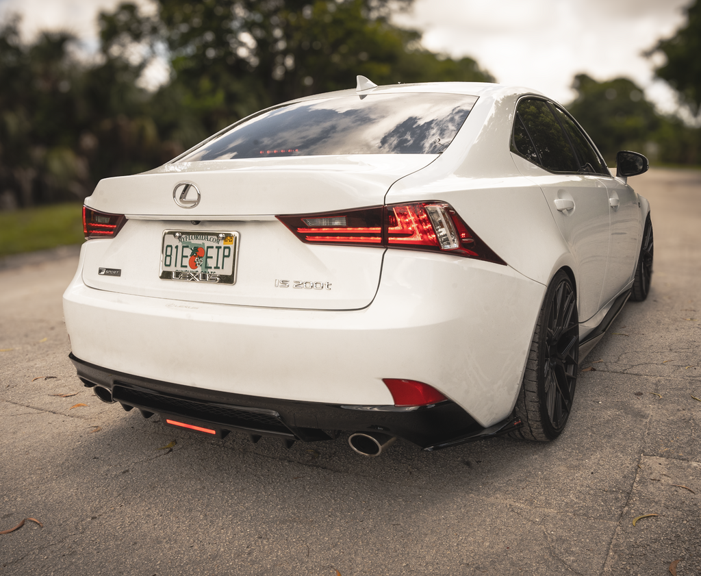 Lexus IS F-Sport NIA full splitter lip bodykit 5pcs (front lip, side skirts, rear apron spats)  2014-2016 in ABS