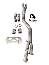 Load image into Gallery viewer, Active Autowerke G80/G82 M3/M4 Signature single mid-pipe with G-brace and $90 fixed price shipping in lower 48 states