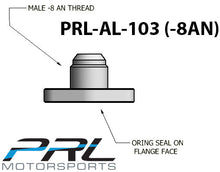 Load image into Gallery viewer, PRL Motorsports GT Turbo -8AN Ported Oil Drain Flange Slotted