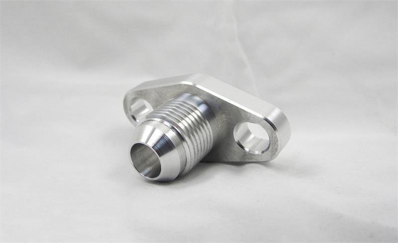 PRL Motorsports GT Turbo -8AN Ported Oil Drain Flange Slotted