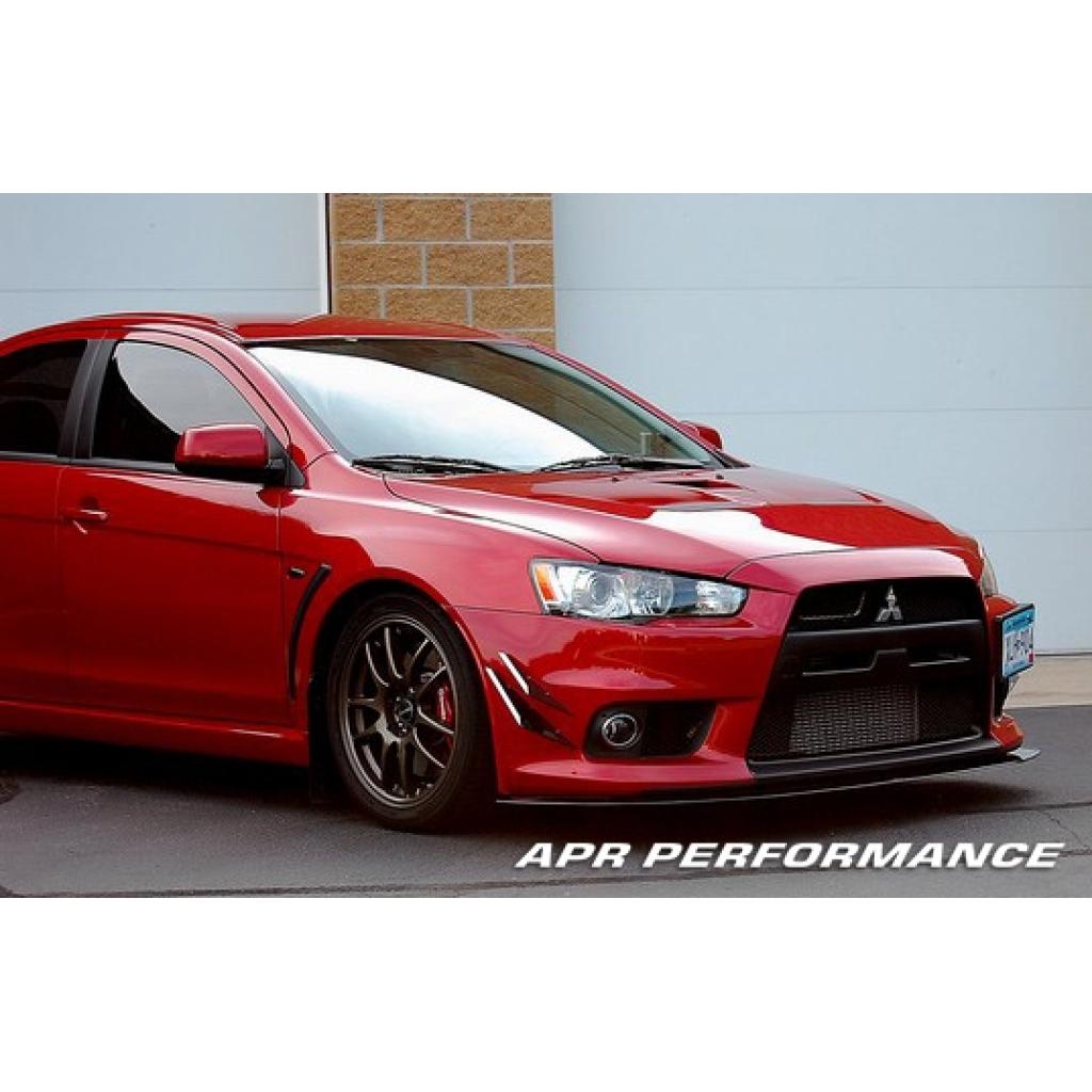 Mitsubishi Evolution X Stock Bumper Front Wind Splitter 2008-2016                      Mitsubishi Evolution X Stock Bumper Front Wind Splitter 2008-2016