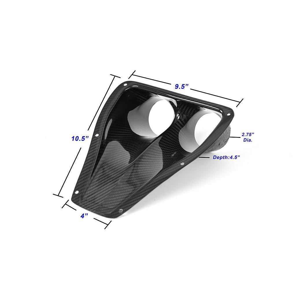 Universal Fitment Dual NACA Ducts                      Universal Fitment Dual NACA Ducts