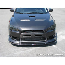 Load image into Gallery viewer, Mitsubishi Evolution X with OEM lip Front Wind Splitter 2008-2016                      Mitsubishi Evolution X with OEM lip Front Wind Splitter 2008-2016