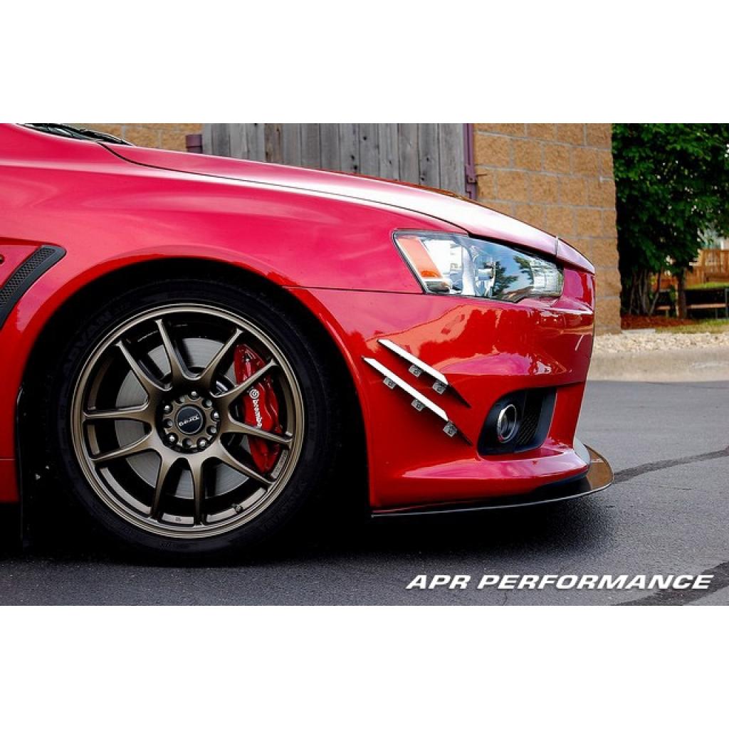 Mitsubishi Evolution X Stock Bumper Front Wind Splitter 2008-2016                      Mitsubishi Evolution X Stock Bumper Front Wind Splitter 2008-2016