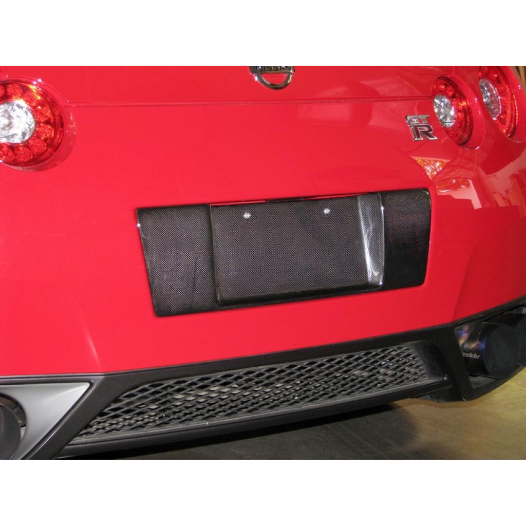 Nissan GTR R35 License Plate Backing 2008-2011                      Nissan GTR R35 License Plate Backing 2008-2011