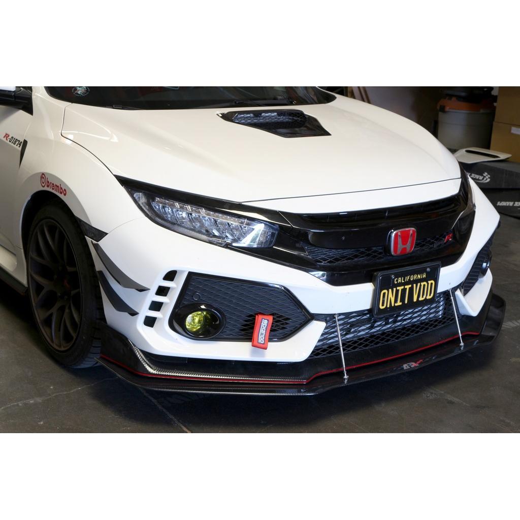 Honda FK8 Civic Type R Front Bumper Canards 2017 - 2021                      Honda FK8 Civic Type R Front Bumper Canards 2017 - 2021