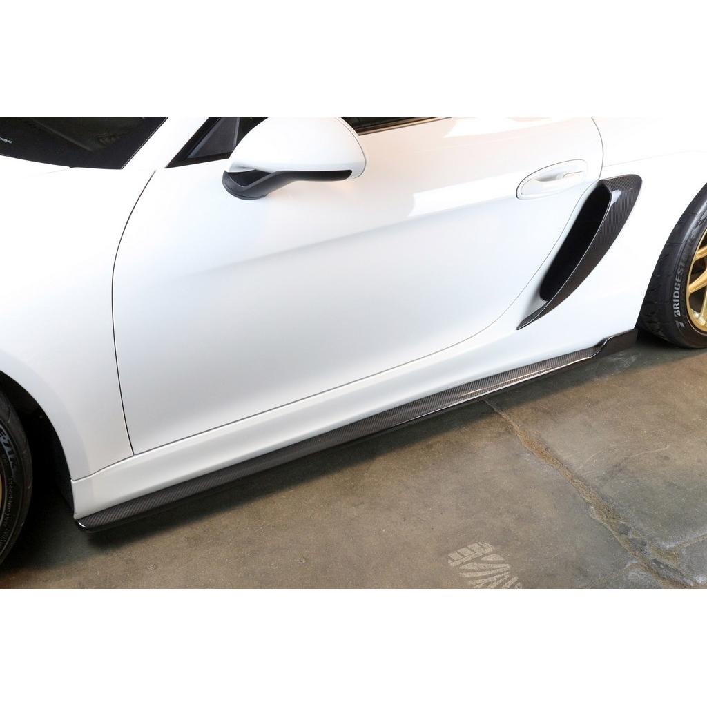 Porsche 981 Cayman GT4 Side Rocker Extensions/ Side Skirt 2015-2016                      Porsche 981 Cayman GT4 Side Rocker Extensions/ Side Skirt 2015-2016