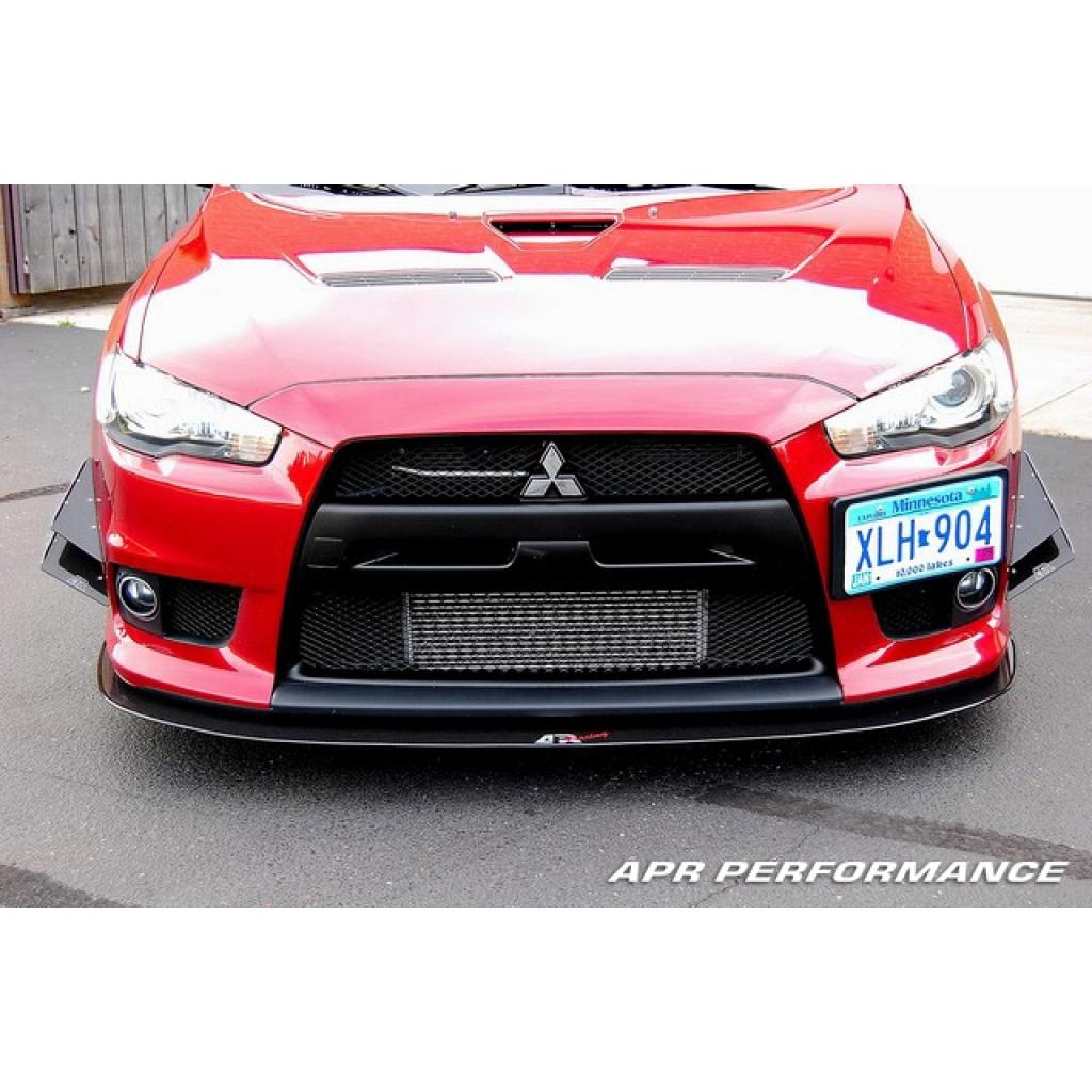 Mitsubishi Evolution X Stock Bumper Front Wind Splitter 2008-2016                      Mitsubishi Evolution X Stock Bumper Front Wind Splitter 2008-2016