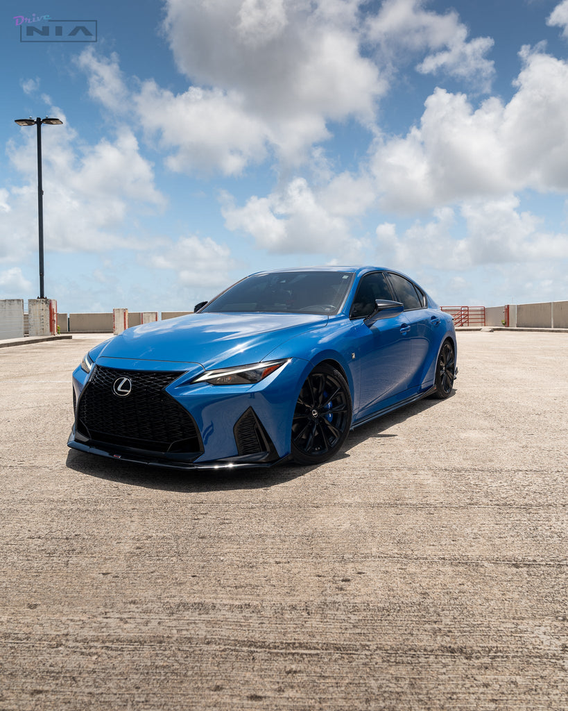 Lexus IS F-Sport NIA front splitter lip bodykit 2021-2025 in ABS or Carbon Fiber