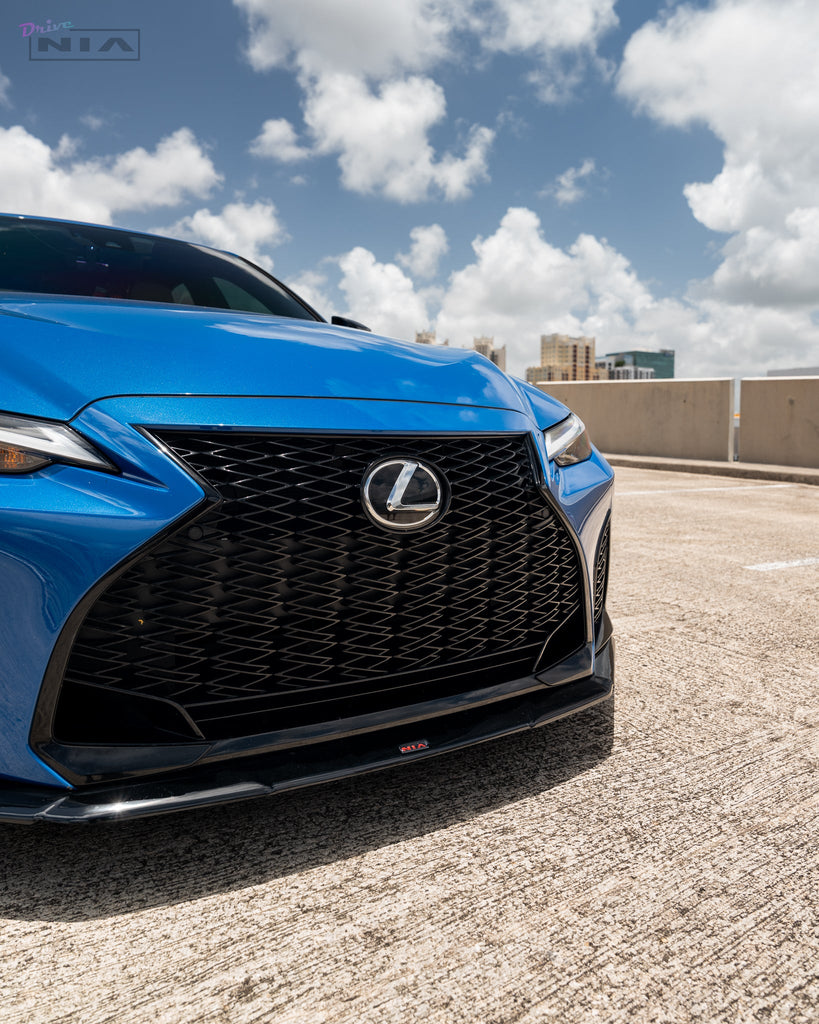 Lexus IS F-Sport NIA front splitter lip bodykit 2021-2025 in ABS or Carbon Fiber