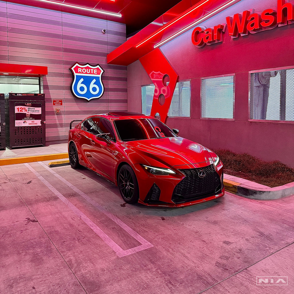 Lexus IS F-Sport NIA front splitter lip bodykit 2021-2025 in ABS or Carbon Fiber