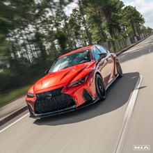 Load image into Gallery viewer, Lexus IS 500 NIA full splitter lip bodykit 5pcs (front lip, side skirts, rear apron spats) 2022-2025  in ABS or Carbon Fiber