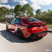 Load image into Gallery viewer, Lexus IS 500 NIA  Full lip Body Kit 6pcs (Front Splitter, Side Skirt Rockers, Rear apron spats, Diffuser Bumper Extension) 2022-2025 in ABS or Carbon Fiber