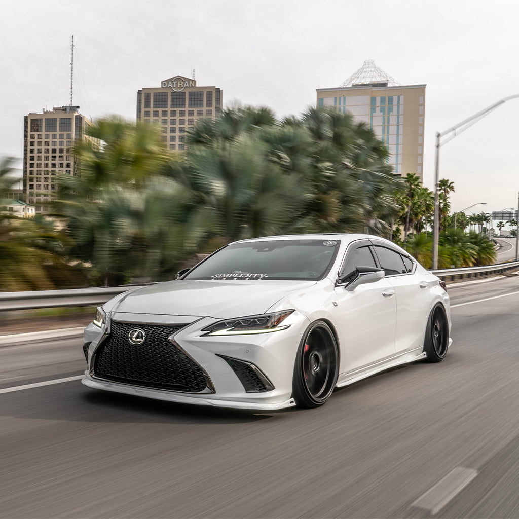 Lexus ES Base Model, F-Sport NIA Full lip Body Kit 5pcs (Front Splitter, Side Skirt Rockers, Rear apron spats) 2019-2025 in ABS