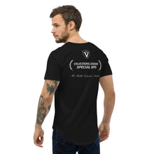 Load image into Gallery viewer, Men's Curved Hem T-Shirt Large special ops logo ( dark base colors)