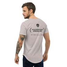 Load image into Gallery viewer, Men's Curved Hem T-Shirt Large special ops logo ( light base colors)