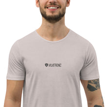 Load image into Gallery viewer, Men's Curved Hem T-Shirt White logo (Valvetronic)