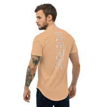 Load image into Gallery viewer, Men's Curved Hem T-Shirt White logo (Valvetronic)