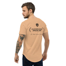 Load image into Gallery viewer, Men's Curved Hem T-Shirt Large special ops logo ( light base colors)
