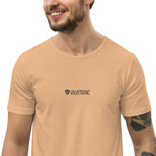 Load image into Gallery viewer, Men's Curved Hem T-Shirt White logo (Valvetronic)