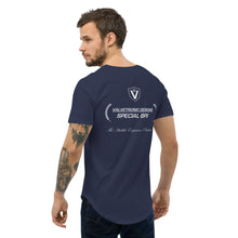 Load image into Gallery viewer, Men's Curved Hem T-Shirt Large special ops logo ( dark base colors)