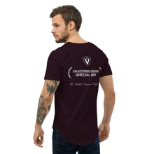 Load image into Gallery viewer, Men's Curved Hem T-Shirt Large special ops logo ( dark base colors)