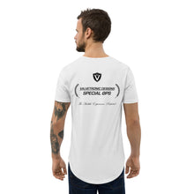 Load image into Gallery viewer, Men's Curved Hem T-Shirt Large special ops logo ( light base colors)