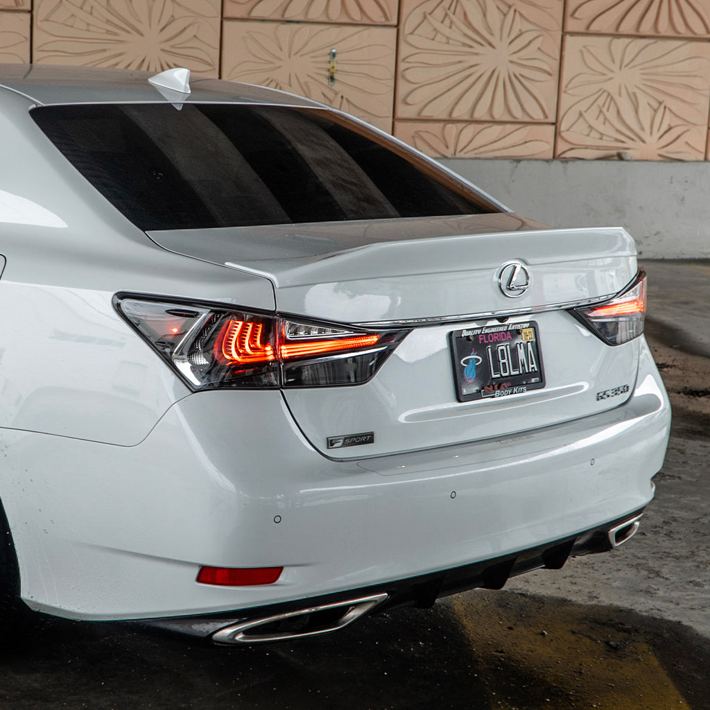 Lexus GS Base Model, F-Sport, GS-F  NIA Rear Ducktail Wing Spoiler V1 2012-2020 in ABS