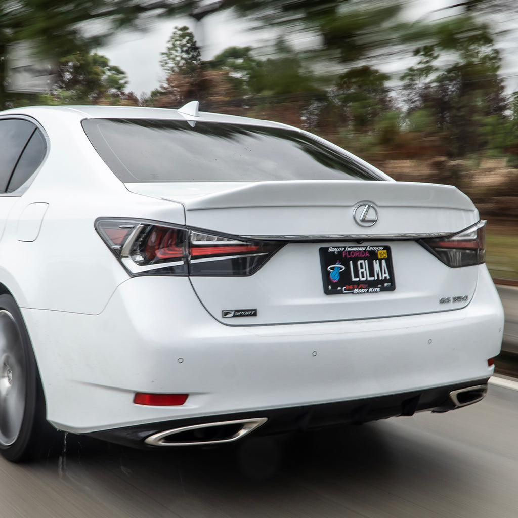 Lexus GS Base Model, F-Sport, GS-F  NIA Rear Ducktail Wing Spoiler V1 2012-2020 in ABS