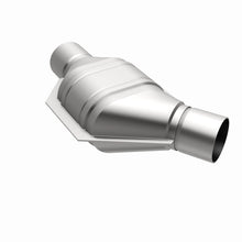Load image into Gallery viewer, MagnaFlow Universal Catalytic Converter 2.25in Inlet/Outlet Angled Offset/Center Calif OBDII
