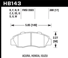 Load image into Gallery viewer, Hawk 97-01 Honda Prelude Performance Ceramic Street Front Brake Pads
