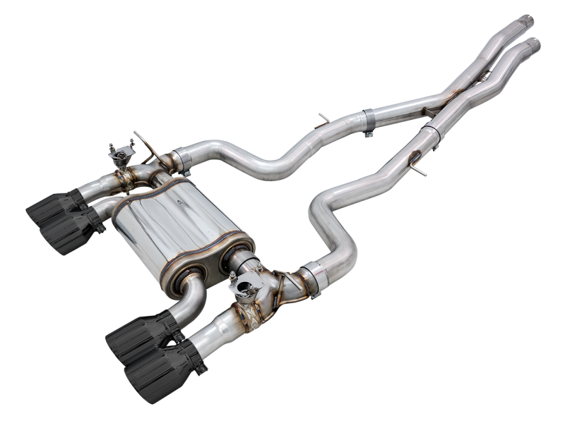 AWE Tuning BMW F8X M3/M4 Track Edition Cat-Back Exhaust - Diamond Black Tips