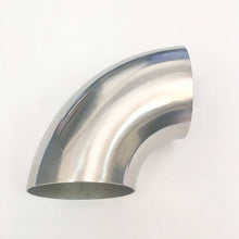 Load image into Gallery viewer, Ticon Industries 5.0in Diameter 90 1D/5in CLR 2mm /.059in Wall Thickness Titanium Elbow